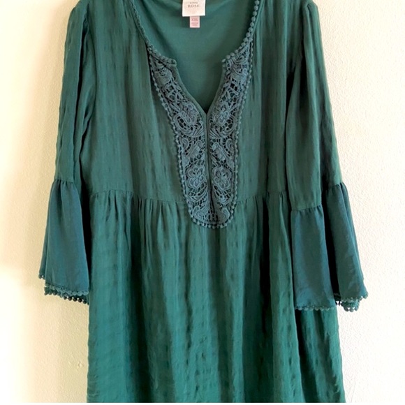 Know Rose V Neck Front Lace Dress - Picture 3 of 7